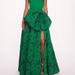 Marchesa Notte Calathea Gown - Emerald - Green