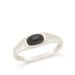 Sterling Forever Sterling Silver Black Onyx Signet Ring - Grey - 7