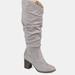 Journee Collection Journee Collection Women's Wide Calf Aneil Boot - Grey - 10