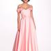 Marchesa Notte Duchess Satin Ball Gown - Blush - Pink - 10