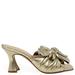 Madison Maison Gold Leather Bow Tie Mule - Gold - 38