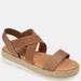 Journee Collection Journee Collection Women's Tru Comfort Foam Caroline Sandal - Brown - 10