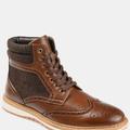Vance Co. Shoes Vance Co. Harlan Wingtip Ankle Boot - Brown - 12