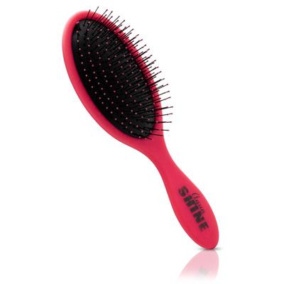 ISO Beauty AquaShine Wet & Dry Soft-Touch Paddle Hair Brush - Pink