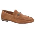 Roamers Mens Suede Slip-on Casual Shoes (Sand) - Brown - 11