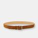 SFALCI 32mm Classic Italian Calf Suede Belt - Conker Tan - Brown - 38''