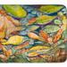 Caroline's Treasures 19 in x 27 in Jubilee Blue Crab Machine Washable Memory Foam Mat