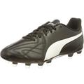 Puma Mens King Hero 21 FG Leather Soccer Cleats - Black/White - Black - 8