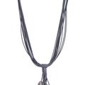 Saachi Style Tahitian Long Layered Necklace - Grey