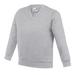 Awdis AWDis Academy Childrens/Kids Junior V Neck School Jumper/Sweatshirt (Gray) - Grey - 7-8 YEARS