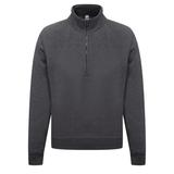 Fruit of the Loom Fruit Of The Loom Mens Zip Neck Sweatshirt (Dark Heather) - Grey - XL