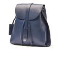 THE DUST COMPANY Leather Backpack Blue Tribeca Collection - Blue