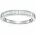 Vir Jewels 1/2 Cttw Diamond Wedding Band For Women, Princess Cut Diamond Wedding Band In 14K White Gold Channel Set - White - 8.5