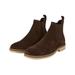 Burton Mens Suede Chelsea Ankle High Boots - Brown - Brown - 11