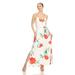 White Mark Women's Floral Strap Maxi Dress - Red - S