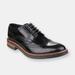 Base London Mens Woburn Hi Shine Leather Oxford Shoe - Black - 10