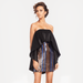 ONE33 SOCIAL The Leila Strapless Sequin Mini Dress - Black