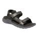 Regatta Mens Marine Leather Lightweight Sandals - Black/Granite - Black - 7.5