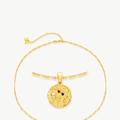 Classicharms Gold Sculptural Zodiac Sign Pendant Necklace Set - Gold - ASTROLOGY SIGN: TAURUS