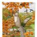 Caroline's Treasures Grey Squirrel Garden Flag 2-Sided 2-Ply