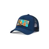 Partch Trucker Hat Navy Blue Removable Exsyt Art - Blue
