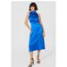 Principles Womens/Ladies Satin Halter Neck Midi Dress - Cobalt Blue - Blue - 8