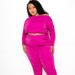 Buxom Couture Ruched Lounge Set - Pink - 2X