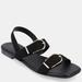 Journee Collection Women's Twylah Sandals - Black - 5.5