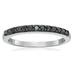 Vir Jewels 1/5 Cttw Black Diamond Ring Wedding Band .925 Sterling Silver 13 Stones Round - Grey - 6.5