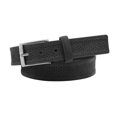 PX Edwin Suede Leather 3.5 cm Belt - Light Grey - ...