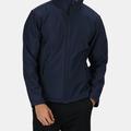 Regatta Professional Mens Classic 3 Layer Zip Up Softshell Jacket - Navy/Seal Gray - Blue - XXXL