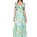 ZIMMERMANN High Tide Frilled Midi Dress - Green