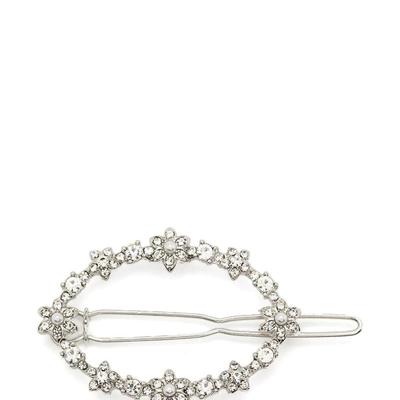 Marchesa Oval Flower Barrette - Red - ONE SIZE ONLY