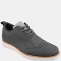 Vance Co. Shoes Men's Ezra Wide Width Knit Dress Shoe - Grey - 12