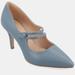 Journee Collection Women's Sidney Narrow Width Pump - Blue - 10