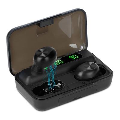 Fresh Fab Finds Wireless TWS Earbuds - 5.1 Stereo Headset, Noise Canceling, Mic, Magnetic Charging Dock - for Driving, Working, Traveling - Packs & Pieces - Black
