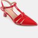 Journee Collection Women's Jazlynn Wide Width Pump - Red - 11