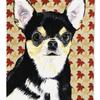 Caroline's Treasures Chihuahua Fall Leaves Portrait Garden Flag 2-Sided 2-Ply