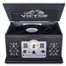 Victor Audio State 7-In-1 Wood Music Center With 3-Speed Turntable & Dual Bluetooth - Grey