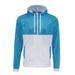 Awdis Awdis Mens Retro Zoodie / Hooded Sweatshirt / Hoodie (Sapphire Blue/Arctic White) - Blue - L