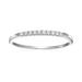 Vir Jewels 1/10 cttw Petite Diamond Wedding Band For Women In 10K White Gold Prong Set, Size 4.5-10 - White - 7