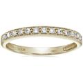 Vir Jewels 1/6 Cttw Petite Diamond Wedding Band For Women, Diamond Wedding Band In 10K Yellow Gold With Milgrain - Gold - 4.25