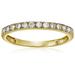 Vir Jewels Milgrain Diamond Wedding Band For Women In 14k Gold Prong Set - Gold - 7.5