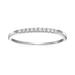 Vir Jewels 1/10 cttw Petite Diamond Wedding Band For Women In 10K White Gold Prong Set, Size 4.5-10 - White - 9.5
