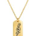 Sterling Forever Birth Flower Pendant - Gold - MARCH / CHERRY BLOSSOM