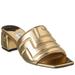 Jimmy Choo Quilted Metallic Mule Sandal - Gold