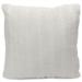 Cheer Collection Faux Fur Throw Pillow Cover - Multiple Colors & Sizes Available - White - 20 X 20 IN