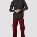 Hudson Jeans Walker Cargo Kick Flare Jeans - Crimson Wax - Red