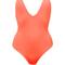 Onia Women Nina Halter Strap One-Piece Bathing Suit - Orange