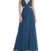 Lovely Ruffled Chiffon Cutout Maxi Dress - Jessie - LB014 - Blue - 4